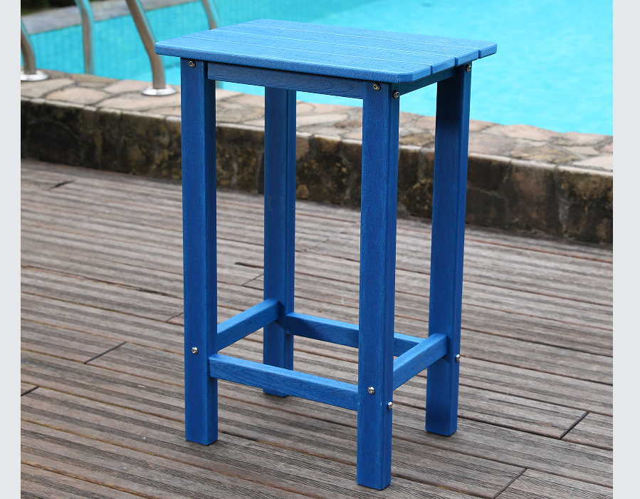Zestaw do jadalni z wysokim barem z HDPE w kolorze Coastal Blue
