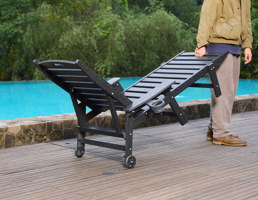 Minimalistyczny zestaw wypoczynkowy Adirondack w kolorze czystej bieli, dwupak HDPE