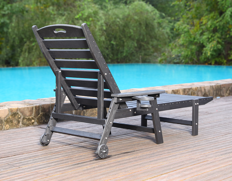 Minimalistyczny zestaw wypoczynkowy Adirondack w kolorze czystej bieli, dwupak HDPE