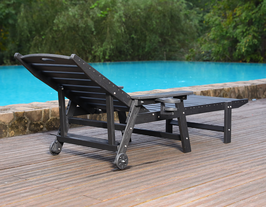 Minimalistyczny zestaw wypoczynkowy Adirondack w kolorze czystej bieli, dwupak HDPE